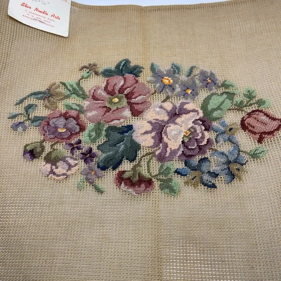 Counted cross-stitch 12” BY 12” BEAUTIFUL FOR PILLOW CASE - Picture 7 of 7